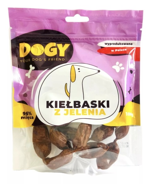 DOGY - Kiełbaski z Jelenia 100g DOGY - Kiełbaski z Jelenia 100g