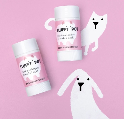Fluffy Pet - Sztyft nawilżający do łapek i noska 23 ml Fluffy Pet - Sztyft nawilżający do łapek i noska 23 ml