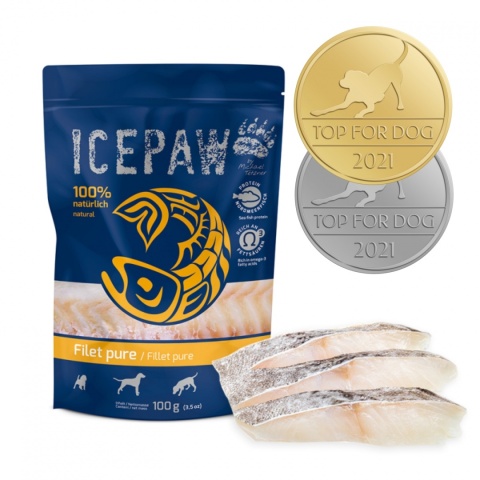 ICEPAW Filet Pure - filet z dorsza dla psów 100g ICEPAW Filet Pure - filet z dorsza dla psów 100g