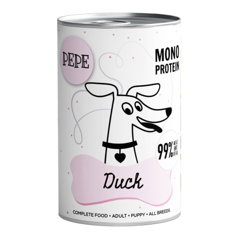 Karma mokra PEPE Duck - KACZKA 400g Karma mokra PEPE Duck - KACZKA 400g