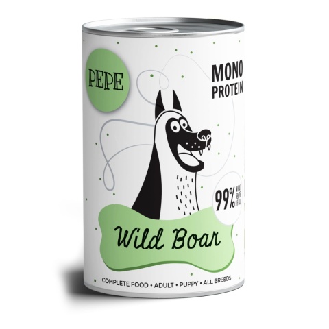 Karma mokra PEPE Wild Boar - DZIK 400g Karma mokra PEPE Wild Boar - DZIK 400g
