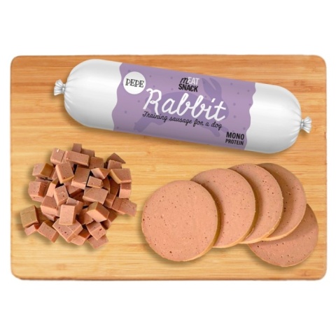 Kiełbaska treningowa PEPE Królik 200g Kiełbaska treningowa PEPE Królik 200g