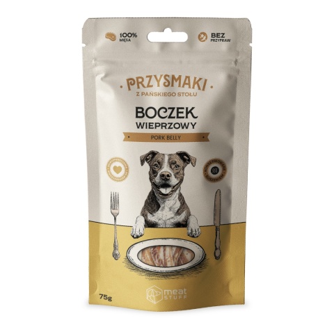 Przysmaki Z Pańskiego Stołu - Boczek wieprzowy 75 g Przysmaki Z Pańskiego Stołu - Boczek wieprzowy 75 g