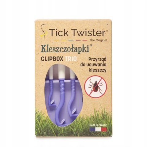 Tick Twister Clip Box Trio - kleszczołapki, zestaw 3szt - zielone Tick Twister Clip Box Trio - kleszczołapki, zestaw 3szt - zielone