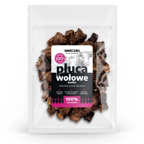 Uniszki - Płuca wołowe kostka 150g Uniszki - Płuca wołowe kostka 150g