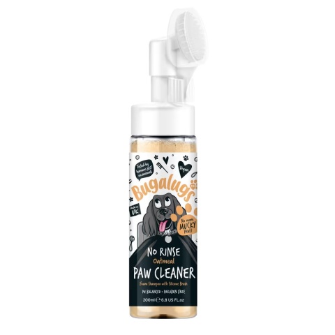 Bugalugs Paw Cleaner 200ml - pianka do czyszczenia łap psa bez spłukiwania - Owsiana Bugalugs Paw Cleaner 200ml - pianka do czyszczenia łap psa bez spłukiwania - Owsiana