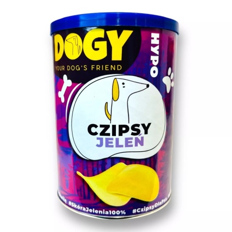 DOGY HYPO - Czipsy z Jelenia 75g DOGY HYPO - Czipsy z Jelenia 75g