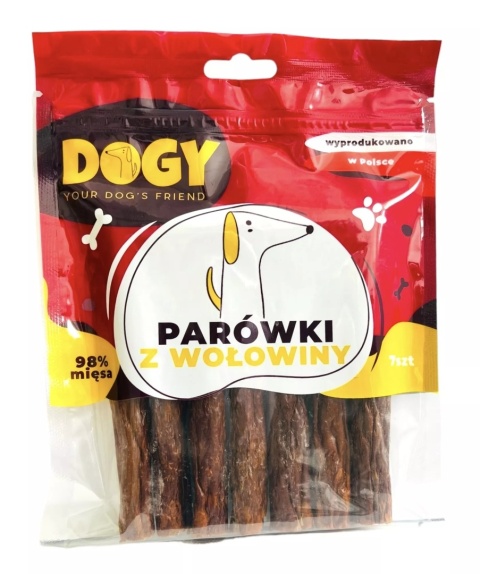 DOGY - Parówki z Wołowiny 7szt DOGY - Parówki z Wołowiny 7szt