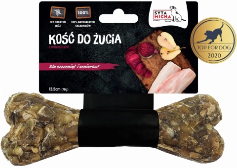 Syta Micha - Kość do żucia dla szczeniąt i seniorów 13,5 cm Syta Micha - Kość do żucia dla szczeniąt i seniorów 13,5 cm