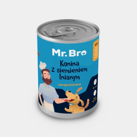 Mr. Bro Konina z Siemieniem lnianym 400g Mr. Bro Konina z Siemieniem lnianym 400g