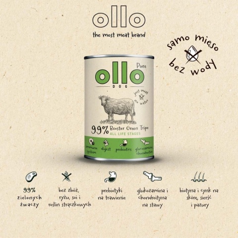 Ollo - BOOSTER Zielone Żwacze 400g