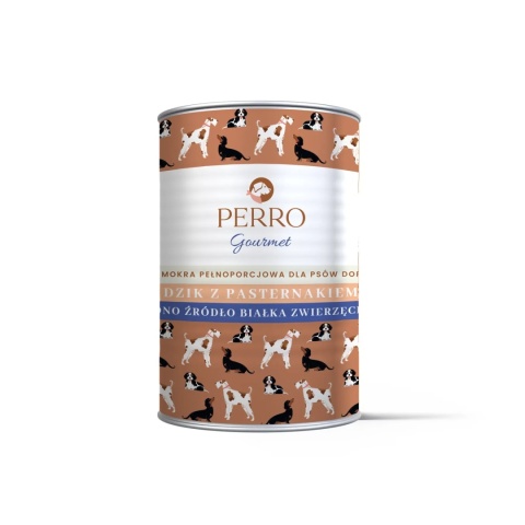 Perro Gourmet - Dzik z pasternakiem 400g Perro Gourmet - Dzik z pasternakiem 400g