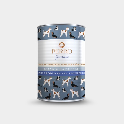 Perro Gourmet - Koza z batatami 400g