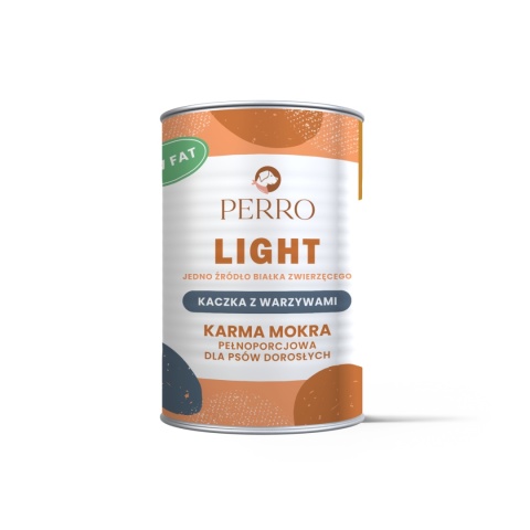 Perro - Karma mokra KACZKA z warzywami LIGHT 400g Perro - Karma mokra KACZKA z warzywami LIGHT 400g