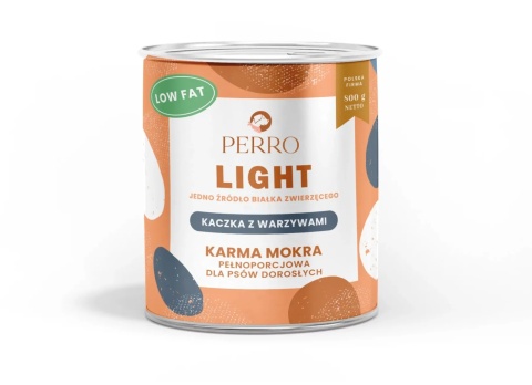 Perro - Karma mokra KACZKA z warzywami LIGHT 800g Perro - Karma mokra KACZKA z warzywami LIGHT 800g