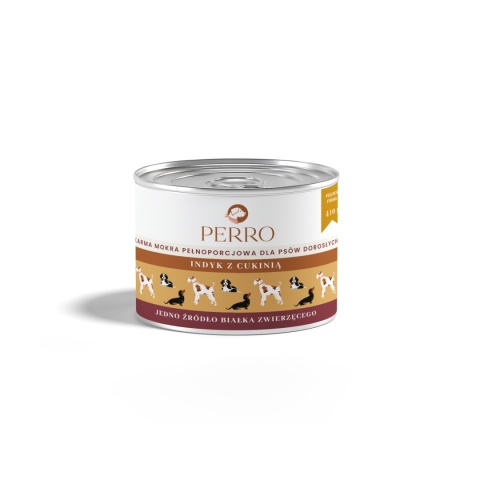 Perro - Karma mokra Indyk z cukinią 410g Perro - Karma mokra Indyk z cukinią 410g