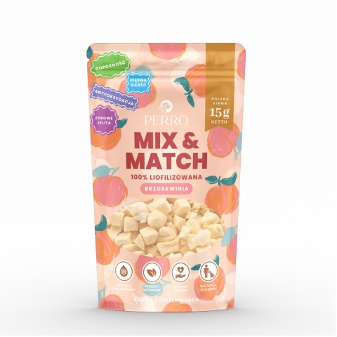 Perro - MIX & MATCH Brzoskwinia liofilizowana 15g Perro - MIX & MATCH Brzoskwinia liofilizowana 15g