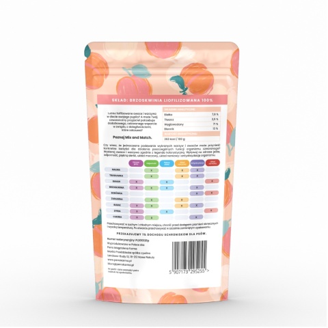 Perro - MIX & MATCH Brzoskwinia liofilizowana 15g Perro - MIX & MATCH Brzoskwinia liofilizowana 15g