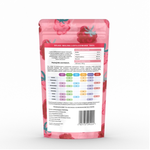 Perro - MIX & MATCH Malina liofilizowana 15g Perro - MIX & MATCH Malina liofilizowana 15g