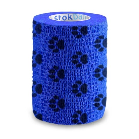 Stokban elastyczny bandaż samoprzylepny 7,5cm/4,5m (niebieskie łapki) Stokban elastyczny bandaż samoprzylepny 7,5cm/4,5m (niebieskie łapki)