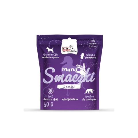Syta Micha - Mini smaczki z kaczki 60g Syta Micha - Mini smaczki z kaczki 60g