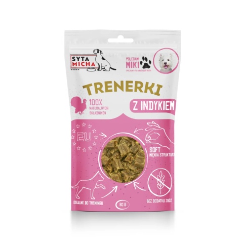 Syta Micha - Trenerki z indykiem 80g Syta Micha - Trenerki z indykiem 80g