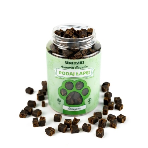 Uniszki - trenerki w słoiku Podaj łapę DZICZYZNA 150g Uniszki - trenerki w słoiku Podaj łapę DZICZYZNA 150g