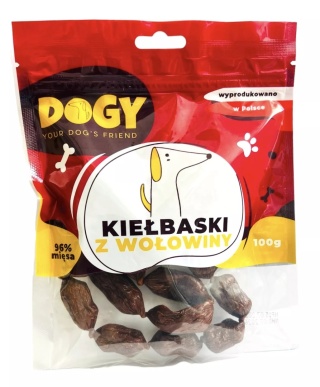 DOGY - Kiełbaski z Wołowiny 100g