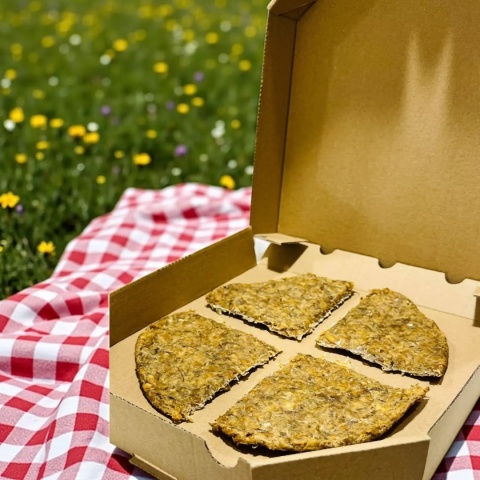 DOGY PIZZA - z serem cheddar i szparagami