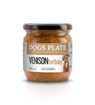 Dogs Plate - for Baby Venison 360g (Zestaw 48 słoików)