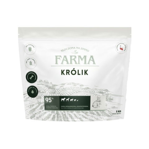 FARMA - Karma tłoczona na zimno Królik 2kg