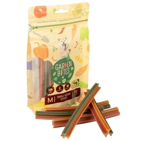 GARDEN BITES - VEGAN TRIPLE STICKS "M" 15cm 12szt GARDEN BITES - VEGAN TRIPLE STICKS "M" 15cm 12szt