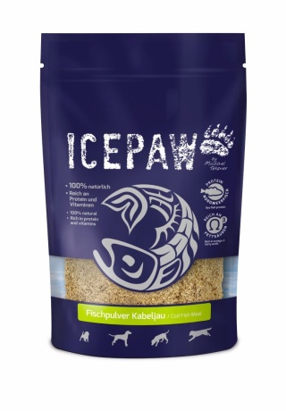ICEPAW Fischpulver - posypka dosmaczacz, suszony dorsz 200g