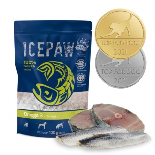 ICEPAW High Premium Omega-3 - makrela i śledź (100g)