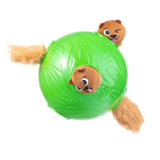 Nina Ottosson Dog Snuffle N' Treat Ball Level 2 - węchowa piłka na przysmaki dla psa - 6 WIEWIÓREK