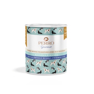 Perro Gourmet JUNIOR - Konina z dynią dla szczeniąt 800g