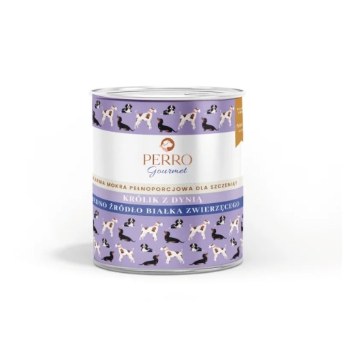 Perro Gourmet JUNIOR - Królik z dynią dla szczeniąt 800g