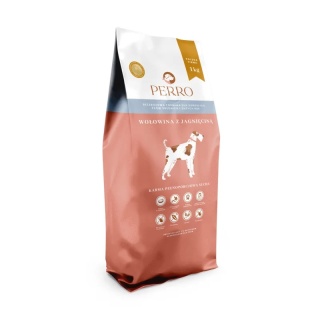 Perro - Karma sucha Wołowina z jagnięciną – dla psów dorosłych średnich i dużych ras 1kg