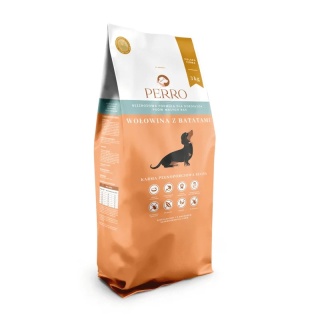 Perro - Karma sucha Wołowina z batatami – dla psów dorosłych małych ras 3kg