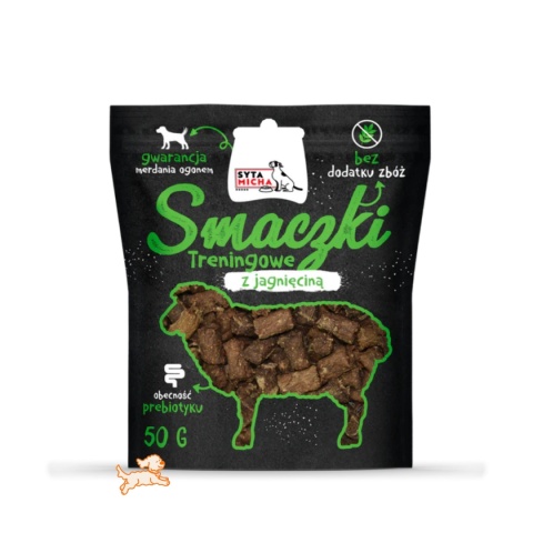 Syta Micha Black - Smaczki treningowe z jagnięciną 50g