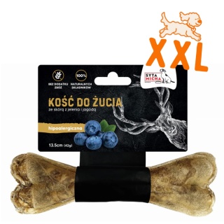 Syta Micha - Kość Hipoalergiczna Jeleń z jagodami MAXXI 22cm