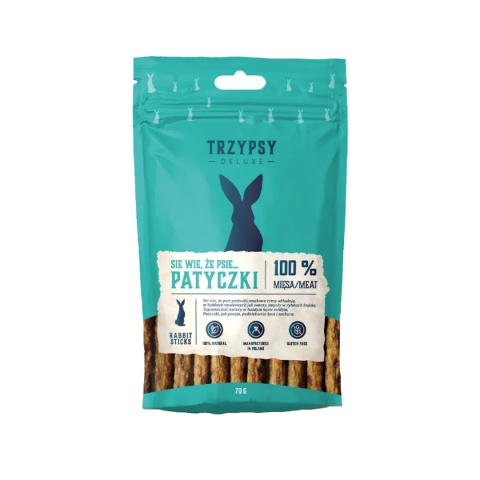 TRZY PSY - Patyczki z królika 70g TRZY PSY - Patyczki z królika 70g