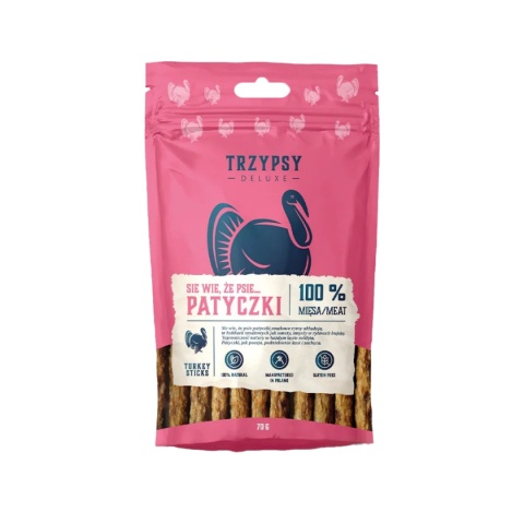 TRZY PSY - Patyczki z indyka 70g TRZY PSY - Patyczki z indyka 70g
