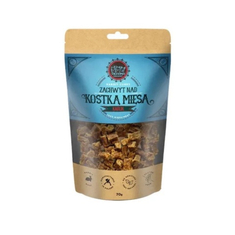 TRZY PSY - ZACHWYT NAD KOSTKĄ MIĘSA Z KRÓLIKA 70G TRZY PSY - ZACHWYT NAD KOSTKĄ MIĘSA Z KRÓLIKA 70G