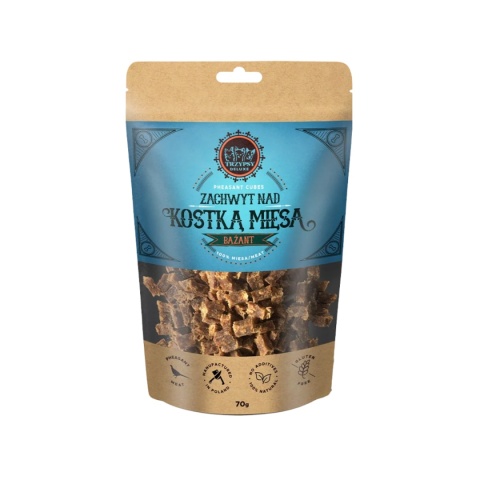 TRZY PSY - ZACHWYT NAD KOSTKĄ MIĘSA Z BAŻANTA 70G TRZY PSY - ZACHWYT NAD KOSTKĄ MIĘSA Z BAŻANTA 70G