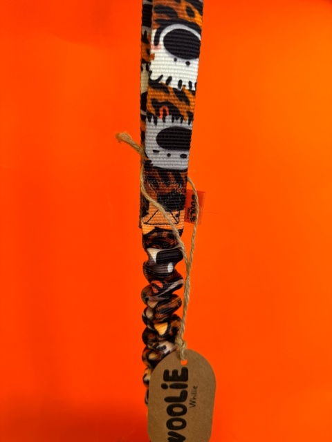 WOOLIE WHILLIE - Szarpak ze skóry owczej z długą rączką z amortyzatorem S - safari