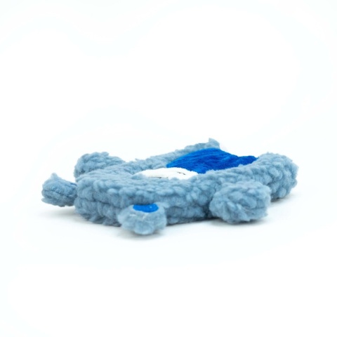 BUBA - Teddy niebieski pluszak szeleszczący bez piszczałki i bez wypełnienia 13cm