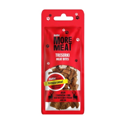 BUBAlicious More Meat - treserki jeleń z batatem i CBD