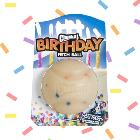 CHUCKIT! Birthday Fetch Ball - Piłka urodzinowa