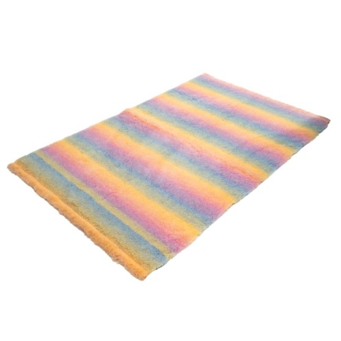 DRY BED Legowisko antypoślizgowe - Tęczowy 75x50 28mm